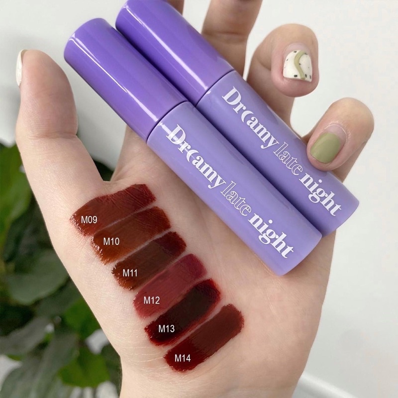 [NEW][MÀU MỚI M9-M14] Son Kem Lì, Siêu Mịn Merzy Dreamy Late Night Mellow Tint